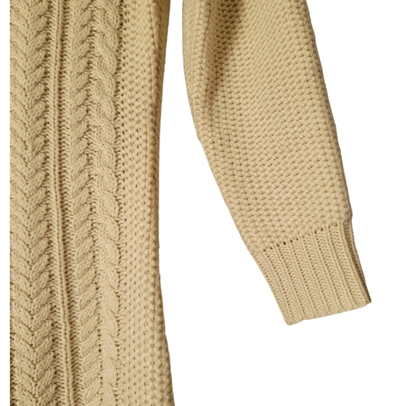 PINK Rose Sweater Dress Size Medium in Beige - Picture 5 of 10